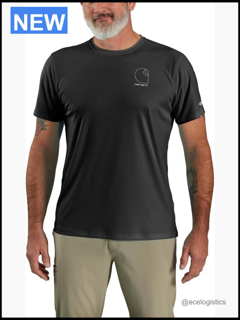 Men's Force Sun Defender Lightweight Short-Sleeve Logo Graphic T-Shirt